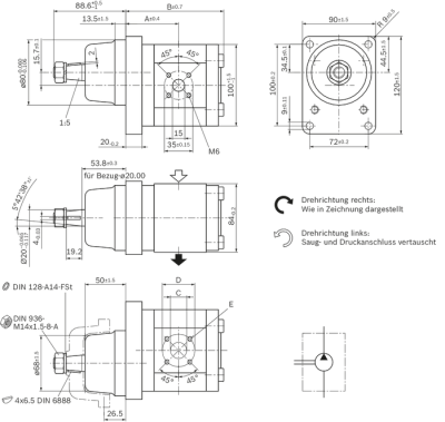 BOSCH PUMPE 0510645003, 0510645005, 0510645006, A0012366905, 0012366905, HY/ZFS15/19R201V